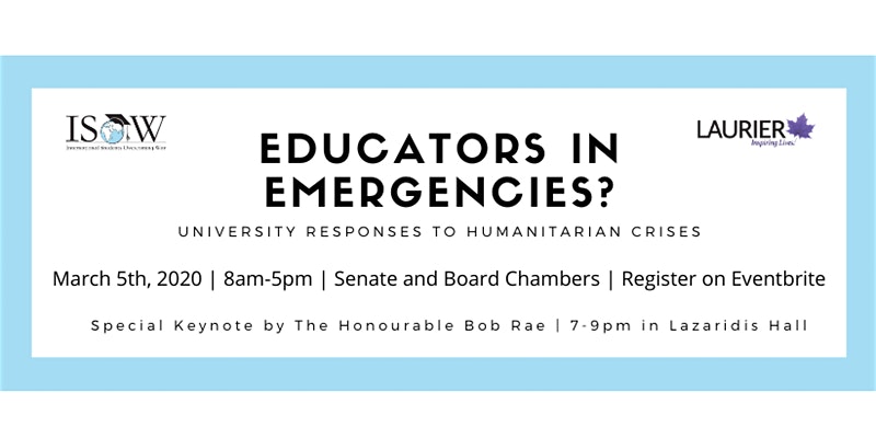 Educators in Emergencies? University Responses to Humanitarian Crises